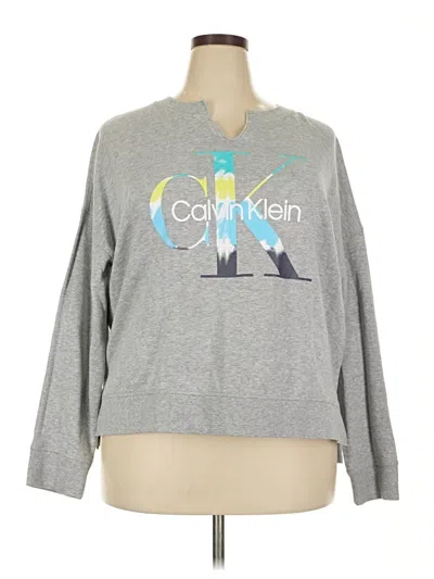 Pre-owned Calvin Klein Sweatshirt In Gray