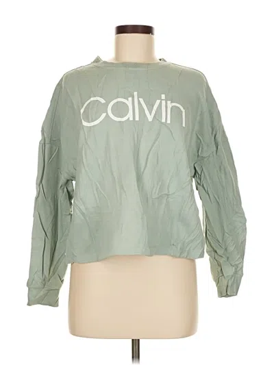 Pre-owned Calvin Klein Sweatshirt In Green