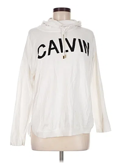 Pre-owned Calvin Klein Sweatshirt In White