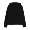 Calvin Klein Elegant Hooded Sweatshirt In Timeless Black In Black