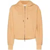 Calvin Klein Nano Logo Zipper Relaxed Hoodie Clothing In Neutrals