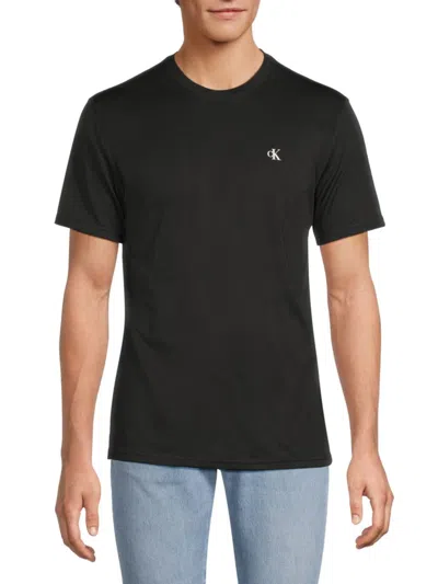 Calvin Klein Swim Men's Logo Rashguard In Grey Heather