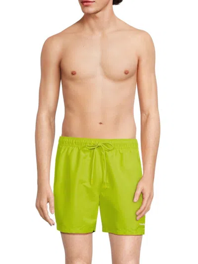 Calvin Klein Swim Men's Drawstring Swim Shorts In Citrus