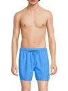 Calvin Klein Swim Men's Drawstring Swim Shorts In Light Blue