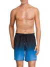 Calvin Klein Swim Men's Gradient Logo Drawstring Swim Shorts In Black