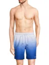 Calvin Klein Swim Men's Gradient Logo Drawstring Swim Shorts In Blue