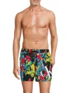 Calvin Klein Swim Men's Logo Drawstring Shorts In Floral