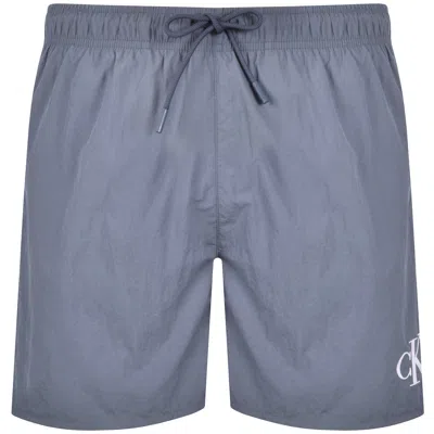 Calvin Klein Swim Shorts Grisaille In Blue