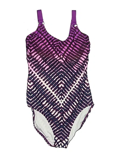 Pre-owned Calvin Klein Swimsuit Cover Up In Purple