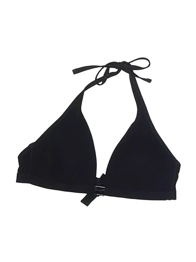 Pre-owned Calvin Klein Swimsuit Top Black Solid Pattern Swimwear