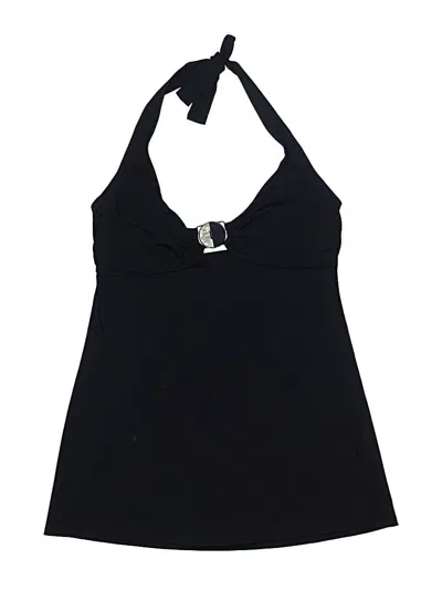 Pre-owned Calvin Klein Swimsuit Top Black Solid Pattern Swimwear