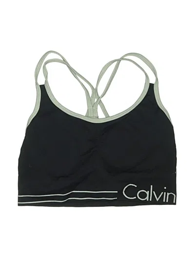 Pre-owned Calvin Klein Swimsuit Top Black Swimwear