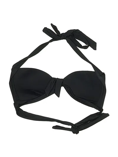 Pre-owned Calvin Klein Swimsuit Top Black Swimwear