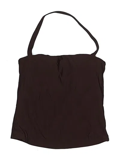 Pre-owned Calvin Klein Swimsuit Top Brown Swimwear