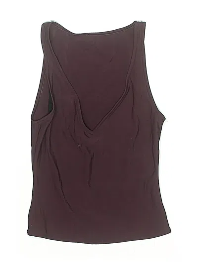 Pre-owned Calvin Klein Swimsuit Top Burgundy Swimwear