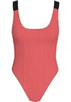 Calvin Klein Swimwear Scoop Back One Piece-rp In Pink