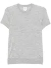 Calvin Klein Knitted T-shirt In Gray