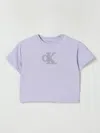 CALVIN KLEIN T-SHIRT CALVIN KLEIN KIDS COLOR VIOLET,G88473019