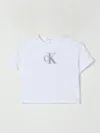 Calvin Klein Kids' T-shirt In Cotone Con Logo Ck