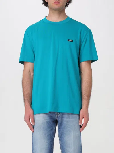 Calvin Klein T-shirt  Men Color Water In Blue