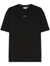 Calvin Klein Logo-print Cotton T-shirt In Black