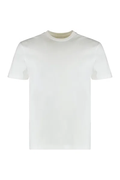 Calvin Klein T-shirt Crew Neck In Pima Cotton In White