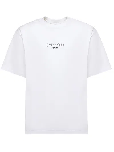 Calvin Klein T-shirt With Logo Print In White
