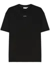Calvin Klein Logo-print Cotton T-shirt In Black