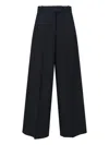 Calvin Klein Tailored Black Trousers With Structured Waistband In Black