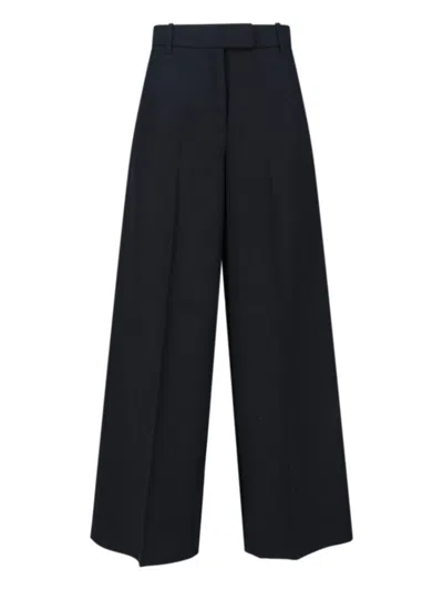 CALVIN KLEIN TAILORED BLACK TROUSERS WITH STRUCTURED WAISTBAND