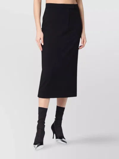 CALVIN KLEIN TAILORED PENCIL SKIRT WITH HIGH WAIST AND SLIT