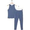 Calvin Klein Tank & Joggers 2-piece Pajama Set In Scorched Denim