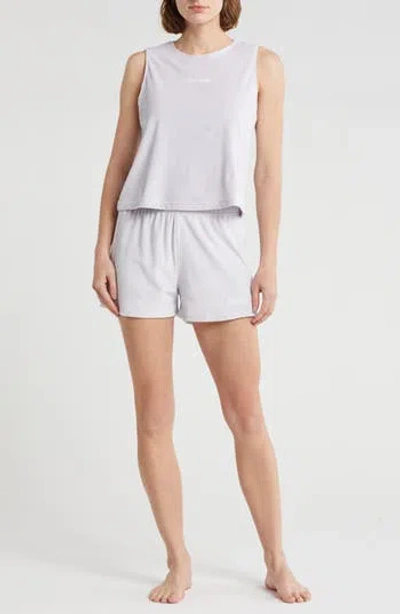 Calvin Klein Tank & Shorts Pajamas In Ll0 Lavender Bl