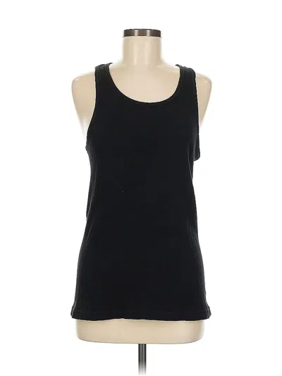 Pre-owned Calvin Klein Tank Top Black Halter Neckline Tops