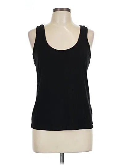 Pre-owned Calvin Klein Tank Top Black Halter Neckline Tops