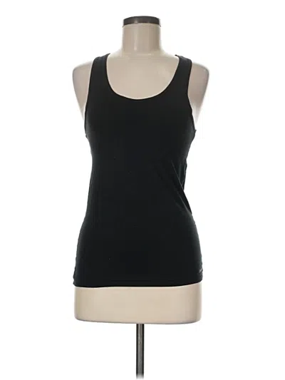 Pre-owned Calvin Klein Tank Top Black Halter Neckline Tops
