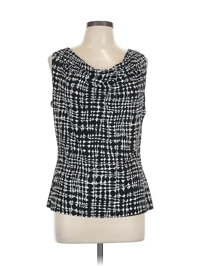 Pre-owned Calvin Klein Tank Top Black Square Neckline Tops