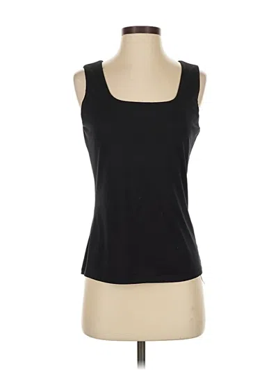Pre-owned Calvin Klein Tank Top Black Square Neckline Tops