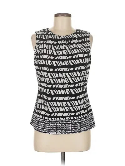 Pre-owned Calvin Klein Tank Top Black Strapless Neckline Tops