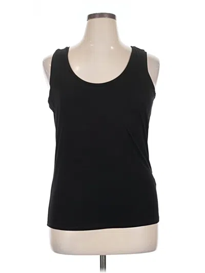 Pre-owned Calvin Klein Tank Top Black Strapless Neckline Tops
