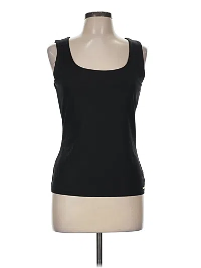 Pre-owned Calvin Klein Tank Top Black Strapless Neckline Tops