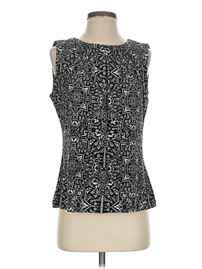 Pre-owned Calvin Klein Tank Top Black Strapless Neckline Tops