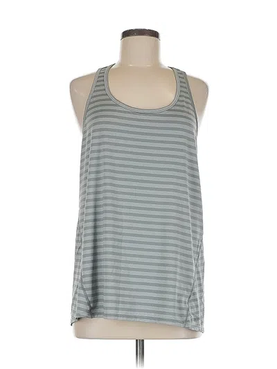Pre-owned Calvin Klein Tank Top Gray Halter Neckline Tops