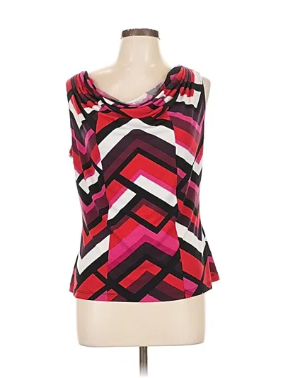 Pre-owned Calvin Klein Tank Top Red Strapless Neckline Tops