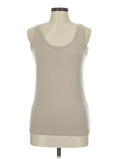 Pre-owned Calvin Klein Tank Top Tan Strapless Neckline Tops