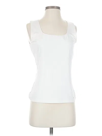 Pre-owned Calvin Klein Tank Top White Strapless Neckline Tops