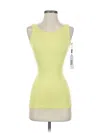Calvin Klein Tank Top Yellow Strapless Neckline Tops In Yellow