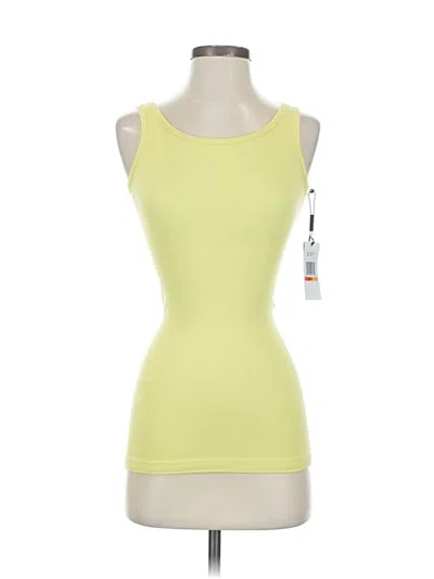 Calvin Klein Tank Top Yellow Strapless Neckline Tops
