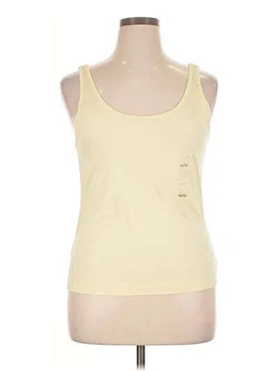 Calvin Klein Tank Top Yellow Strapless Neckline Tops