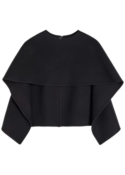 Calvin Klein Taylor Wool And Cashmere-blend Scarf In Black